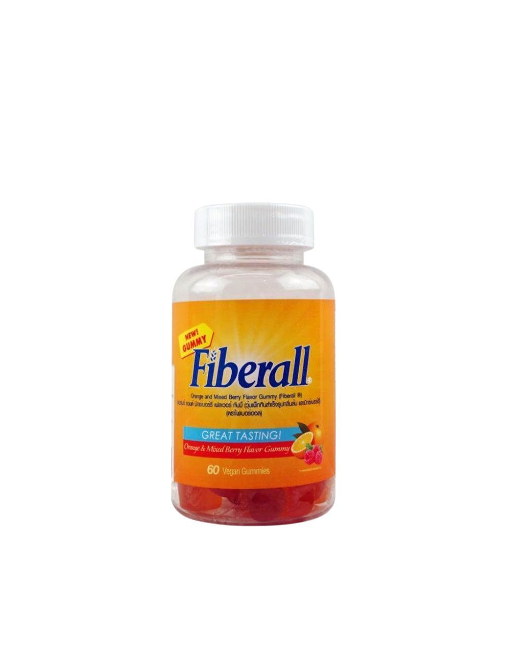 กัมมี่ไฟเบอร์ Smooth Life Fiberall Gummy&Mixed Berry Flavour 60 เม็ด