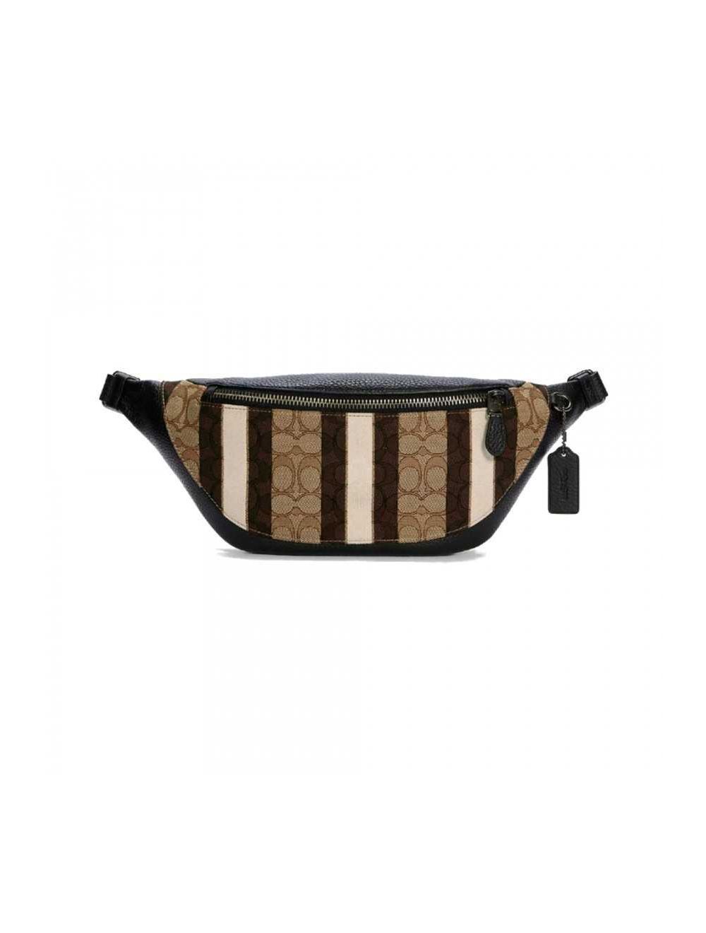 กระเป๋าคาดอก COACH C5292 WARREN BELT BAG IN SIGNATURE JACQUARD WITH STRIPES  (QBPKC)