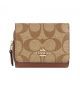 กระเป๋าสตางค์ COACH 7331 SMALL TRIFOLD WALLET IN SIGNATURE CANVAS (IME74)