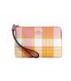 กระเป๋าคล้องมือ COACH C8683 CORNER ZIP WRISTLET WITH GARDEN PLAID PRINT (IMTVT)