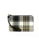 กระเป๋าคล้องมือ COACH C8683 CORNER ZIP WRISTLET WITH GARDEN PLAID PRINT (IMF23)