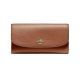 กระเป๋าสตางค์ COACH F16613 CHECKBOOK WALLET IN POLISHED PEBBLE LEATHER (IMEB0)