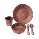 ชุดจาน ช้อน ส้อม Coleman Jp Organic Tableware Set Personal-Brown