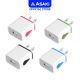 Asaki Adapter ชาร์จไฟบ้านอเนกประสงค์ จ่ายไฟ 1.2A พร้อมช่องชาร์จ USB ชาร์จไว ปลอดภัย รุ่น A-103A คละสี