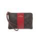 กระเป๋าคล้องมือ COACH 58035 CORNER ZIP WRISTLET IN SIGNATURE CANVAS IMRVQ