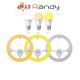 Randy หลอดไฟ 3สี ในหลอดเดียว LED Bulb 9G 9W 3สี E27