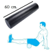 แถมฟรียางยืด  โฟมโรลเลอร์ นวดกล้ามเนื้อ ยาว 60 ซม. Foam Roller 60 cm. โฟมโรลเลอร์สีดำ