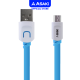 Asaki Charging Cable สายชาร์จและซิงค์ข้อมูล Micro USB ระบบ ANDROID รุ่น A-06MD สินค้าคละสี