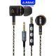 Asaki Earphone หูฟังอินเอียร์สมอลทอล์ค มีไมค์ในตัว พร้อมปุ่มกดเพิ่ม-ลดเสียง เสียงดี เบสแน่น รุ่น A-K6033MP