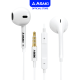 Asaki Earphone หูฟังเอียร์โฟนสมอลทอล์ค รับ-วางสาย/เพิ่ม-ลดเสียงได้ ไมค์ชัด เสียงดี เบสแน่น รุ่น A-K6614MP