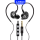 Asaki Earphone หูฟังอินเอียร์สมอลทอล์ค 4 ลำโพง มีไมค์ในตัว กดรับ-วางสายได้ เสียงดี เบสแน่น รุ่น A-K7414MP