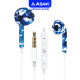 Asaki Earphone หูฟังสมอลทอล์ค รับ-วางสาย/เพิ่ม-ลดเสียงได้ ไมค์ชัด เสียงดี เบสแน่น รุ่น A-K6524MP