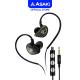 Asaki Earphone หูฟังอินเอียร์สมอลทอล์ค 4 ลำโพง รับ-วางสาย/เพิ่ม-ลดเสียงได้ ไมค์ชัด เสียงดี รุ่น A-K7415MP