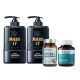 Maro x Smooth Life Couple Hair Recovery Set - เซตฟื้นฟูเส้นผม Maro 17 Black Plus Shampoo 350 ml. แชมพูแก้ผมหงอก + HSN อาหารเสริม ผมไม่ร่วง ผิวสดใส เล็บแข็งแรง