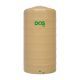 DOS ถังเก็บน้ำบนดิน รุ่น PORCIO 3000 ลิตร DRT ทรงเตี้ย COM-08/CM-3000L สี Cream (CM)