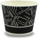 KIAWTHONG Black Classic Pattern Paper Cup.