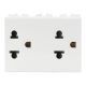 HACO เต้ารับคู่ 3 ขา Euro-American Socket รุ่น M3-E233