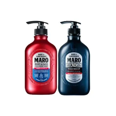 Maro All in One Bath Set - แชมพูมาโร่ 3D Volume Up Shampoo 460ml. + สบู่ 2in1 Cleansing Soap 450ml. กลิ่น Herb Citrus ขจัดความมัน ชำระสิ่งสกปรก