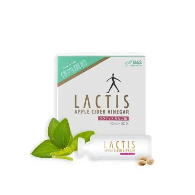 Lactis Apple Cider Vinegar 7's- อาหารเสริมบำรุงร่างกายจากญี่ปุ่น แก้ท้องผูก ระบบขับถ่ายดีขึ้น 7ซอง/กล่อง สมูทอี แลคติส แอปเปิ้ลไซเดอร์ วีเนการ์