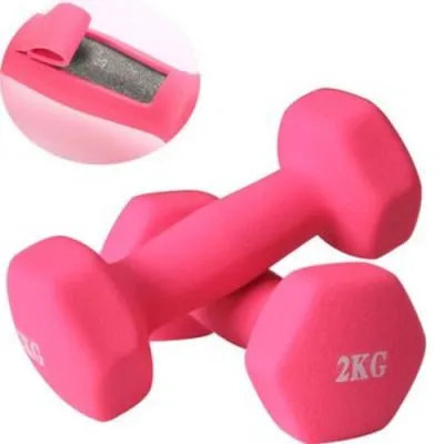 THAI SUN SPORT ดัมเบลยาง 2kg Dumbbells ดัมเบลล์ผู้หญิง (แพ็คคู่ (จะได้รับ2ชิ้น)) C-DUMB-02K-RPK