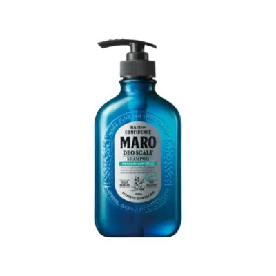 Maro Deo Scalp Shampoo Cool แชมพูขจัดรังแค มาโร่ ลดความมันบนหนังศีรษะ ลดกลิ่นไม่พึงประสงค์ สูตรเย็นสดชื่น นำเข้าจากประเทศญี่ปุ่น 400 ml.