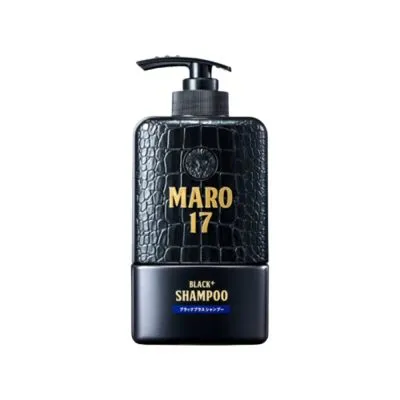 Maro 17 Black Plus Shampoo แชมพูนวัตกรรมจากญี่ปุ่น เปลี่ยนผมขาวให้ดำอย่างมั่นใจ แชมพูแก้ผมหงอก บำรุงเส้นผมและหนังศีรษะให้แข็งแรง 350 ml.