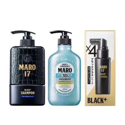 Maro 17 Black Plus & 3D Volumn-Up (Cool) Shampoo