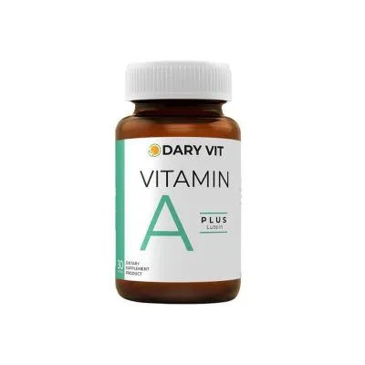 Dary Vit A Plus Lutein เอพลัส ลูทีน วิตามินเอและสารสกัดดอกดาวเรือง อาหารเสริมบำรุงสายตา (30 แคปซูล) ( อาหารเสริม )