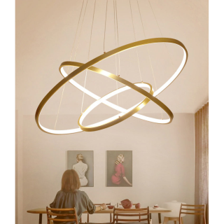 [Pre-Order] Home Studio  Tri-Circle Chandelier โคมไฟแต่งบ้านติดเพดาน