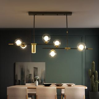 [Pre-Order] Home Studio  Luxury Long Table Chandelier โคมไฟแชนเดอเรียแต่งบ้าน ดำ