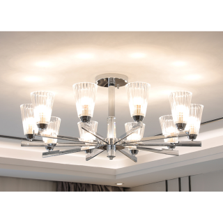 [Pre-Order] Home Studio  Circle Glass Designed Chandelier โคมไฟแต่งบ้านติดเพดาน