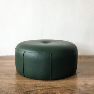 [Pre-Order] Home Studio Round Leather Stool ม้านั่งหนังทรงกลม