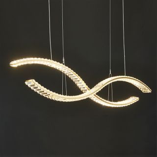 [Pre-Order] Home Studio  Curve Crystal Designed Chandelier โคมไฟแต่งบ้านติดเพดาน ทอง