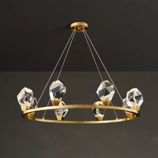 [Pre-Order] Home Studio  Crystal Designed Circle Chandelier III โคมไฟแต่งบ้านติดเพดาน