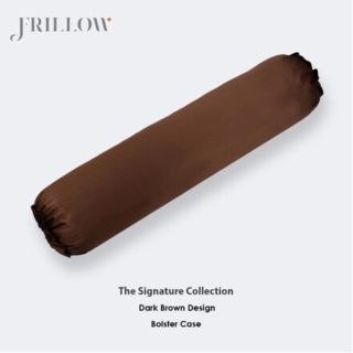 CHARM FRILLOW ปลอกหมอนข้าง - คอลเลคชั่น The Signature ดีไซน์ Dark Brown