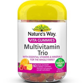 Nature’s Way Vita Gummie Multivitamin trio sugar free 60's. เยลลี่กัมมี่ มัลติวิตามิน เสริมสร้างระบบภูมิคุ้มกัน