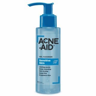 Acne-Aid Gel Cleanser Sensitive Skin 100ml. เจลล้างหน้าสูตรอ่อนโยน สำหรับผิวแพ้ง่ายและผิวเป็นสิวง่าย