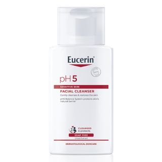 EUCERIN PH5 SENSITIVE FACIAL CLEANSER 100 ml. ผลิตภัณฑ์ทำความสะอาดผิวหน้า สำหรับผิวบอบบางแพ้ง่าย