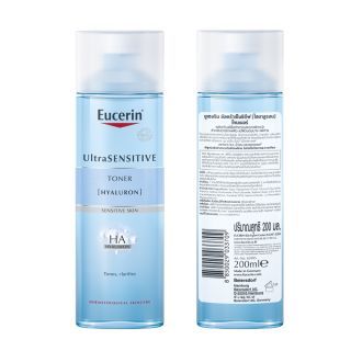 EUCERIN ULTRASENSITIVE HYALURON TONER 200ML. โทนเนอร์เอสเซ้นส์ผสานไฮยาลูรอน เติมความชุ่มชื่นผิว บำรุงผิว