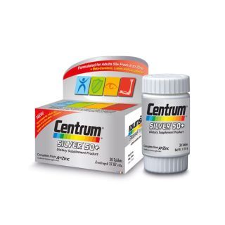 Centrum SILVER 50+ เซ็นทรัม ซิลเวอร์ วิตามินผู้ใหญ่ สูงวัย 1 กระปุก