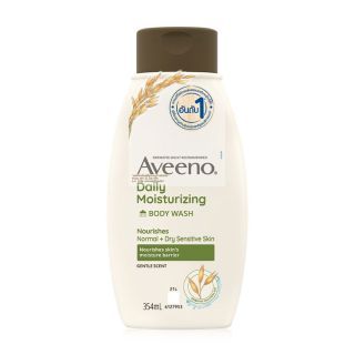 Aveeno Daily Moisturizing Body Wash ครีมอาบน้ำ สีเขียว 354 มล.