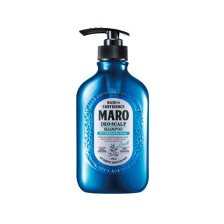 Maro Deo Scalp Shampoo Cool 400 ml. แชมพูขจัดรังแค มาโร่ ลดความมันบนหนังศีรษะ ลดกลิ่นไม่พึงประสงค์ สูตรเย็นสดชื่น นำเข้าจากประเทศญี่ปุ่น