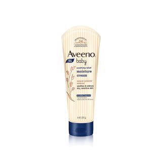 AVEENO Baby Soothing Relief Moisture Cream 227g. สูตรสำหรับผิวแห้งมาก หรือผิวที่มีแนวโน้มแพ้ง่าย