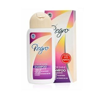 Regro Color Shine Shampoo 200ml. รีโกรคัลเลอร์ไชน์แชมพู ปกป้องสีผม แบบเดี่ยว