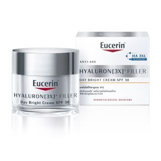 EUCERIN HYALURON (3X) FILLER DAY BRIGHT SPF30 50ML.อีกขั้นของการลดเลือนริ้วรอยพร้อมฟื้นบำรุง ผิวให้ดูอ่อนเยาว์