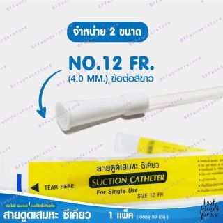 [แบบยกลัง] Sekure สายดูดเสมหะ Suction Catheter เบอร์ 12 ( 1 ลัง มี 12 แพ็คละ 50 เส้น รวม 600 เส้น )