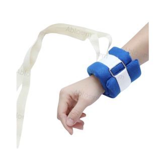 Abloom สายรัดข้อมือ ป้องกันผู้ป่วยดิ้น แบบฟองน้ำนิ่ม Wrist Strap for Patient 1 Pair สีฟ้า