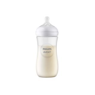 Philips Avent ขวดนมเด็ก รุ่น Natural Baby Bottle ขนาด 11 ออนซ์ พร้อมจุก 6 เดือนขึ้นไป 11 ออนซ์ 1 ขวด