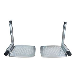 Abloom อะไหล่ที่วางเท้า พร้อมแกนล็อค สำหรับรถเข็น 1 คู่ (อลูมิเนียม) Aluminum Footplate for Wheelchair 1 Pair