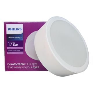 PHILIPS พาแนล แอลอีดี 17วัตต์ โคมไฟดาวน์ไลท์ ติดลอย รุ่นกลม 59472 แสงขาว รุ่น: PH-MESONC/17/65 - สีขาว